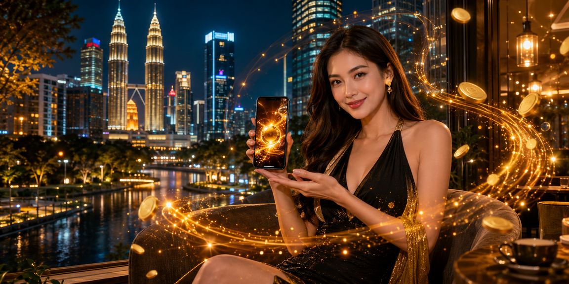 Pemain mengakses program VIP 79200 melalui telefon bimbit di Kuala Lumpur